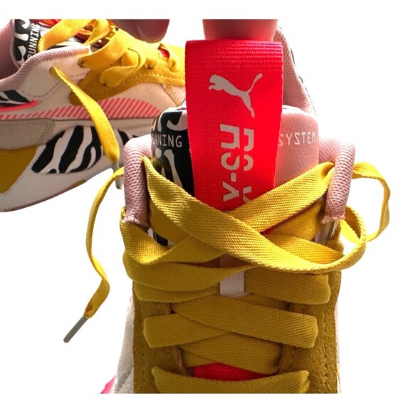 Puma RS-X3 Multicolor Zebra Print Sneakers Athletic Bold Size 7 - Picture 5 of 11